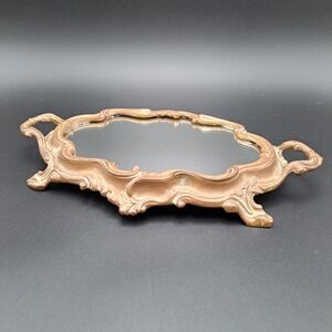 Antique French Rococo Style Mirrored Vanity Centerpiece Perfume Tray